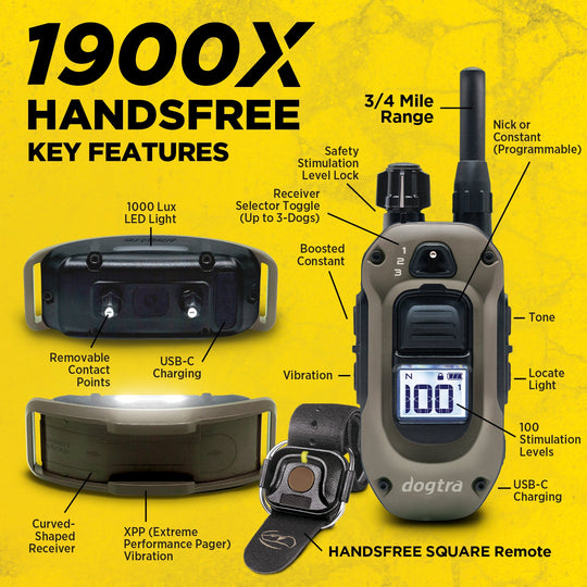 1900X HANDSFREE-Unidad para 1 perro